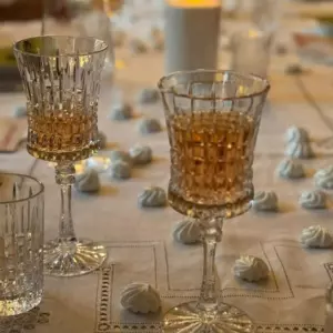 Набор из 6 фужеров для вина ГХЗ "Шведка" рисунок "Медовый спас", бесцветный