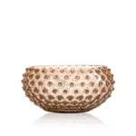 Чаша д/фруктов KLIMCHI Bronze Hobnail, хрусталь