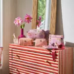 Косметичка Pip Studio маленькая Coby в розовом цвете из текстиля — изображение 4